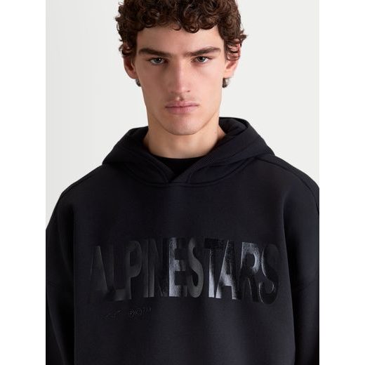 ALPINESTARS SHAW OVERSIZED HOODIE – VOĽNOČASOVÁ MOTO MIKINA (ČIERNA/ČIERNA)