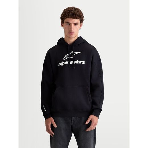 ALPINESTARS PRELUDE OVERSIZED HOODIE – VOĽNOČASOVÁ MOTO MIKINA (ČIERNA)