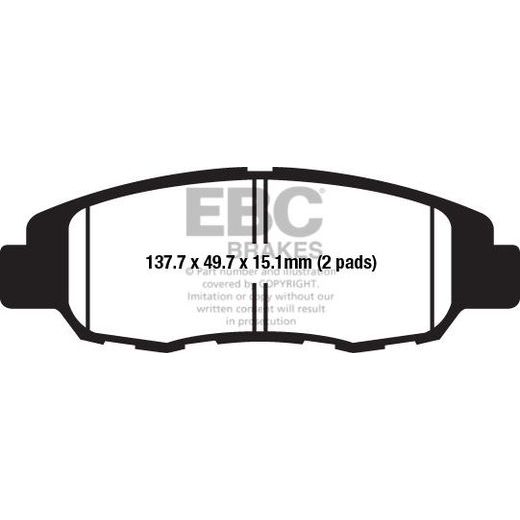 BRZDOVÉ OBLOŽENIE EBC FA670 (STD BLACK PAD) ČIERNA