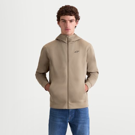 ALPINESTARS CYPHER HOODIE – VOĽNOČASOVÁ MOTO MIKINA (PIESKOVÁ)