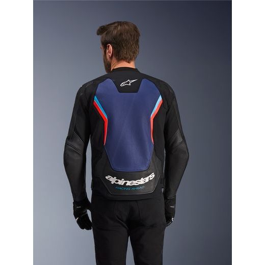 ALPINESTARS GP FORCE V2 – MOTOCYKLOVÁ BUNDA NA CESTNÚ JAZDU (ČIERNA/MODRÁ/ČERVENÁ FLUO) 2026