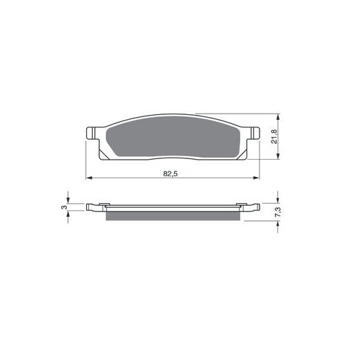 BRZDOVÉ OBLOŽENIE GOLDFREN 034 S33 OFF-ROAD FRONT