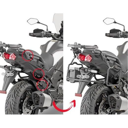 KLR4126 NOSIČ BOČNÍCH KUFRŮ KAWASAKI VERSYS 1000 / 1000 SE (19-22)