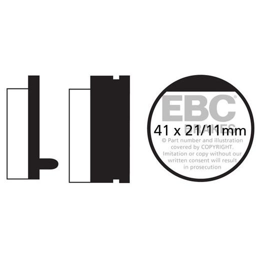 BRZDOVÉ OBLOŽENIE EBC FA052