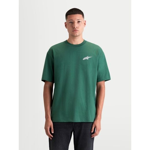 ALPINESTARS CHECKBACK OVERSIZED CSF – VOĽNOČASOVÉ MOTO TRIČKO (ZELENÁ)
