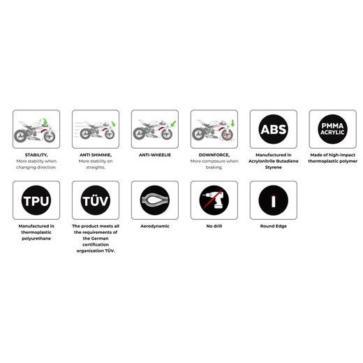 SPOILERS PUIG D12 22426N ČIERNA