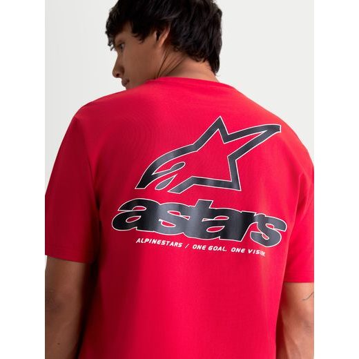 ALPINESTARS LINEOUT CSF – VOĽNOČASOVÉ MOTO TRIČKO (ČERVENÁ)
