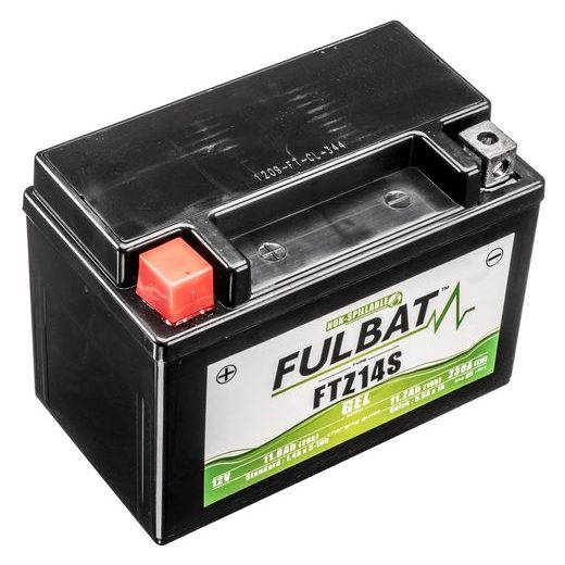 BATÉRIA 12 V, FTZ14S GÉL, 12V, 11.2AH, 230A, BEZÚDRŽBOVÁ GÉL TECHNOLÓGIE 150X88X110 FULBAT (AKTIVOVANÁ VO VÝROBE)