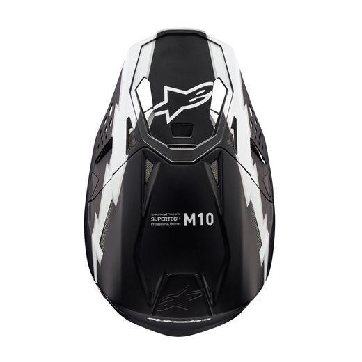 PŘILBA SUPERTECH S-M10 AMPRESS, ALPINESTARS (ČERNÁ MATNÁ/BÍLÁ) 2024