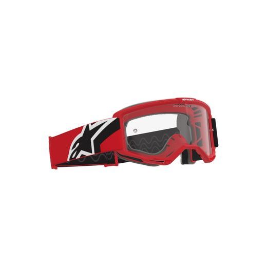 ALPINESTARS VISION OTG – MOTOKROSOVÉ OKULIARE NA MX A ENDURO (ČERVENÁ/ČIERNA/BIELA, ČÍRE PLEXI) 2026