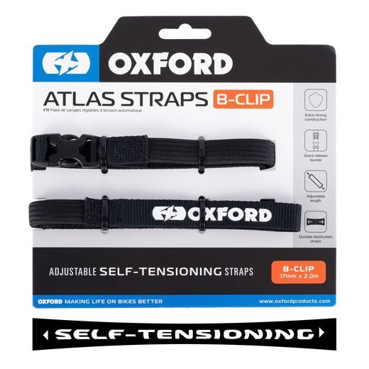 ZAVAZADLOVÉ POPRUHY ATLAS B-CLIP, OXFORD (ČIERNA, 17MM X 2M)