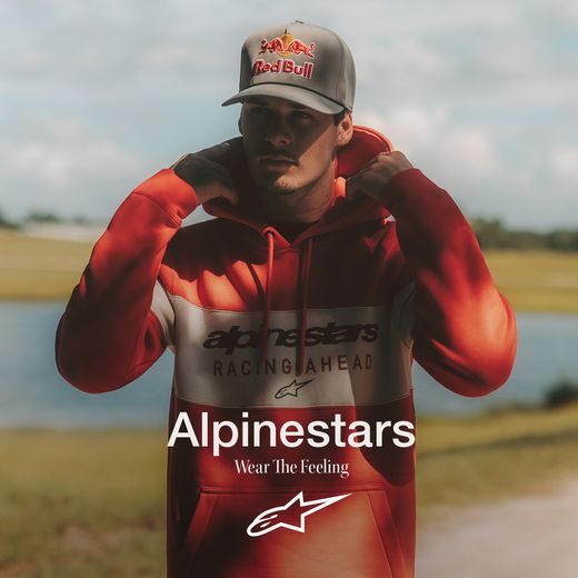 ALPINESTARS CUBIC HOODIE – VOĽNOČASOVÁ MOTO MIKINA (ČERVENÁ/SIVÁ)