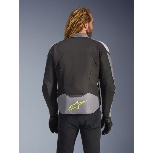 ALPINESTARS T-JAWS V4 WATERPROOF – MOTOCYKLOVÁ BUNDA NA CESTNÚ JAZDU (ČIERNA/SVETLO SIVÁ/SIVÁ) 2026