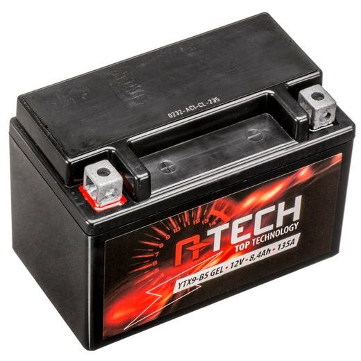 BATÉRIA 12 V, YTX9-BS GÉL, 8AH, 135A, BEZÚDRŽBOVÁ GÉL TECHNOLÓGIE 150X87X105, A-TECH (AKTIVOVANÁ VO VÝROBE)