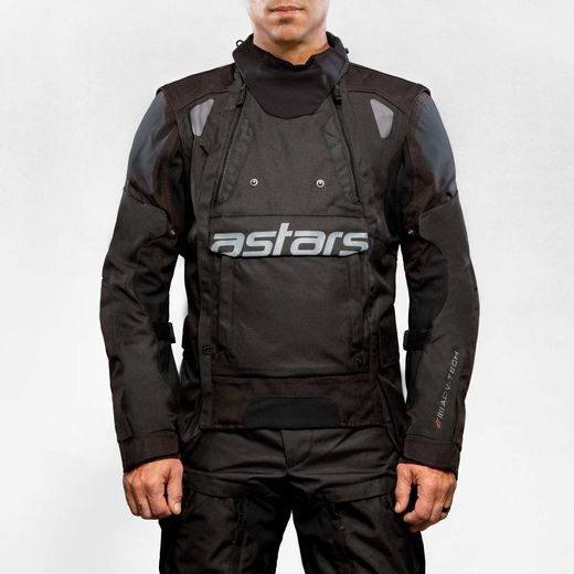 ALPINESTARS HALO DRYSTAR – MOTOCYKLOVÁ BUNDA NA CESTNÚ JAZDU (TMAVO MODRÁ/KHAKI/ORANŽOVÁ/ČIERNA) 2023
