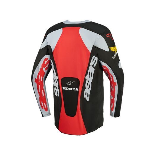 ALPINESTARS RACER VEIL HONDA KOLEKCIA – MOTOKROSOVÝ DRES NA MX A ENDURO (ČIERNA/SIVÁ/ČERVENÁ/ŽLTÁ) 2026