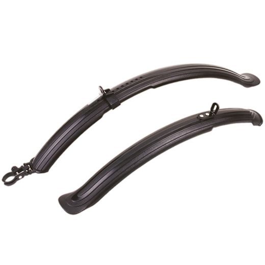 SADA PLASTOVÝCH BLATNÍKOV PREDNÝ/ZADNÝ MUDSTOP 1 HYBRID 700C, OXFORD (ČIERNE)