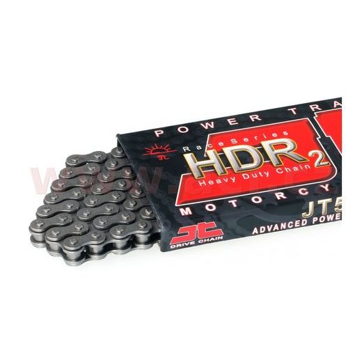 REŤAZ 520HDR2, JT CHAINS (BEZKROUŽEK, FARBA ČIERNA, 100 ČLÁNKOV VR. ROZPOJOVACIE SPOJKY)