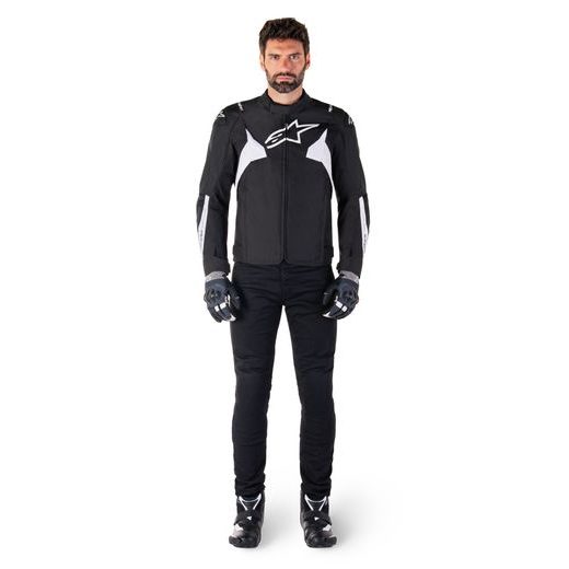 ALPINESTARS T-JAWS V4 WATERPROOF – MOTOCYKLOVÁ BUNDA NA CESTNÚ JAZDU (ČIERNA/BIELA) 2026