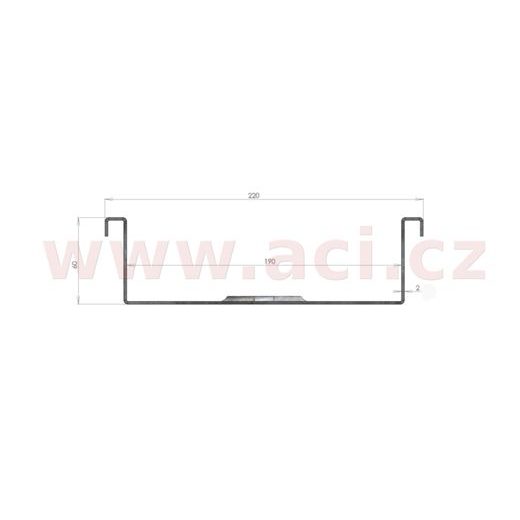DRŽIAK MOTOCYKLA S AUTOMATICKÝM ZAISTENÍM 680/190 MM K NAŠROUBOVÁNÍ