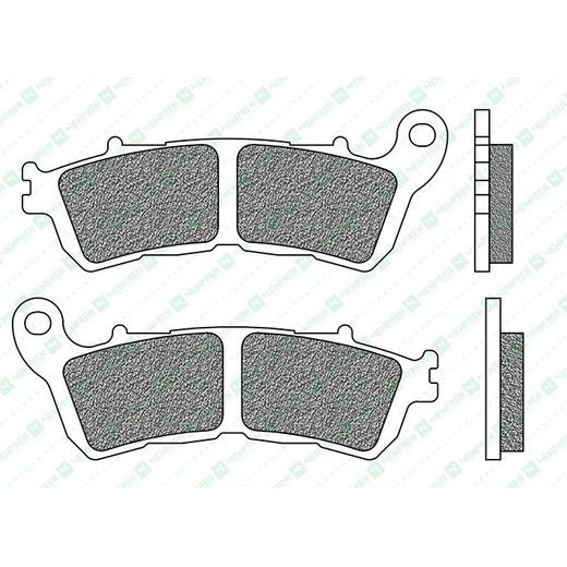 BRZDOVÉ DOŠTIČKY, NEWFREN (ZMES ROAD TOURING SINTERED) 2 KS V BALENÍ