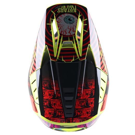PŘILBA S-M5 SOLAR FLARE, ALPINESTARS (ŽLUTÁ FLUO/ČERVENÁ FLUO/ČERNÁ) 2023