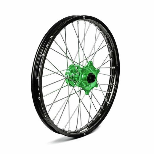 KOMPLETNÉ KOLESO V2 X-GRIP – 21" X 1,6", ČIERNA/ZELENÁ