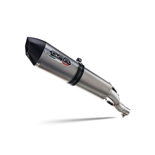 SLIP-ON EXHAUST GPR GPE ANN. KTM.22.10.GPAN.TO BRUSHED TITANIUM INCLUDING REMOVABLE DB KILLER AND LINK PIPE
