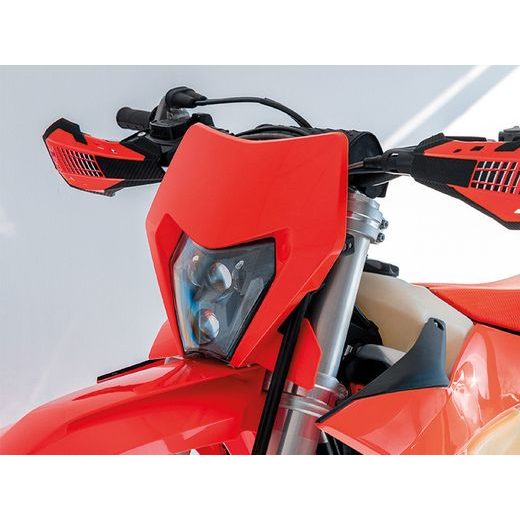 PREDNÁ MASKA VRÁTANE LED SVETLÁ KTM, RTECH (NEON ORANŽOVÁ)