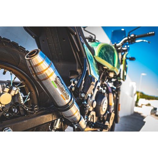 SLIP-ON EXHAUST GPR DEEPTONE ROY.5.RACE.DE BRUSHED STAINLESS STEEL INCLUDING LINK PIPE