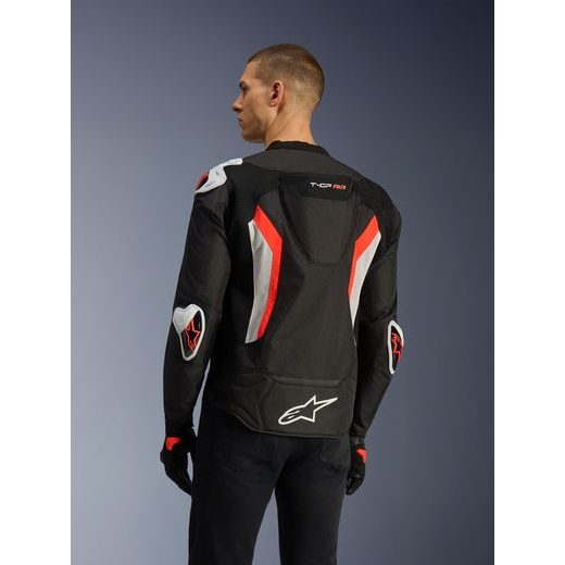 ALPINESTARS T-GP AIR – MOTOCYKLOVÁ BUNDA NA CESTNÚ JAZDU (ČIERNA/ČERVENÁ FLUO) 2026