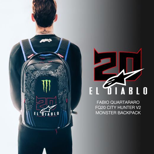 ALPINESTARS CITY HUNTER V2 FQ20 MONSTER KOLEKCIA – BATOH NA MOTORKU (MOTOCYKLOVÝ RUKSAK) (ČIERNA/ČERVENÁ FLUO/MODRÁ/ZELENÁ, OBJEM 22 L) 2026