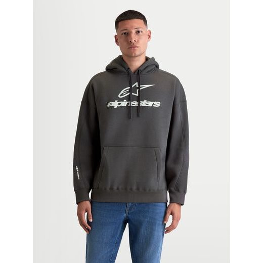 ALPINESTARS PRELUDE OVERSIZED HOODIE – VOĽNOČASOVÁ MOTO MIKINA (TMAVO SIVÁ)