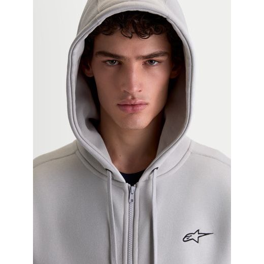ALPINESTARS ENTITY OVERSIZED HOODIE – VOĽNOČASOVÁ MOTO MIKINA (SIVÁ)