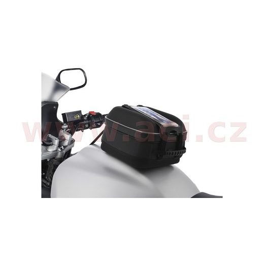 TANKBAG NA MOTOCYKEL S-SERIES Q4S QR, OXFORD (ČIERNY, S RÝCHLOUPÍNACÍM SYSTÉMOM NA VIEČKA NÁDRŽE, OBJEM 4 L)