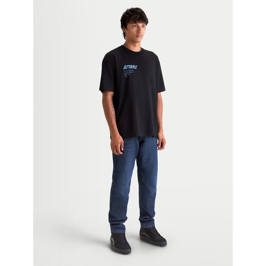 ALPINESTARS CHALK OVERSIZED CSF – VOĽNOČASOVÉ MOTO TRIČKO (ČIERNA)