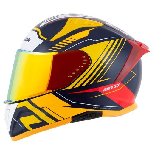 PRILBA AERO DROME, CASSIDA (MODRÁ/ŽLUTÁ FLUO/ORANŽOVÁ/ČERVENÁ/SVĚTLE MODRÁ/BÍLÁ) 2023