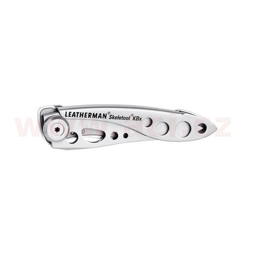 LEATHERMAN SKELETOOL KBX SILVER - ZAVÍRACÍ NÔŽ S OTVÁRAČOM FĽAŠOU, KOMBINOVANÁ ČEPEL
