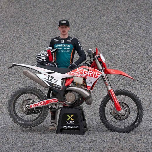 SÚPRAVA POLEPOV MOTOCYKLA X-GRIP – ČIERNA/ČERVENÁ