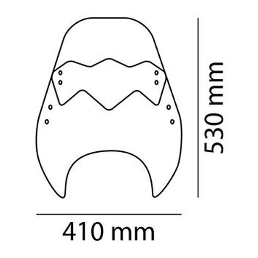 PLEXI NA MOTORKU PUIG UP&DOWN 2193W PRIEHĽADNÉ UNIVERZÁLNE