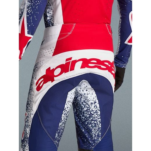 ALPINESTARS TECHSTAR LIMITOVANÁ EDÍCIA UNITY – MOTOKROSOVÉ NOHAVICE NA MX A ENDURO (ČERVENÁ/BIELA/MODRÁ) 2026