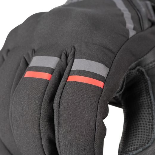 RUKAVICE OTTAWA 2.0, OXFORD (ČERNÉ/ŠEDÉ/ČERVENÉ)