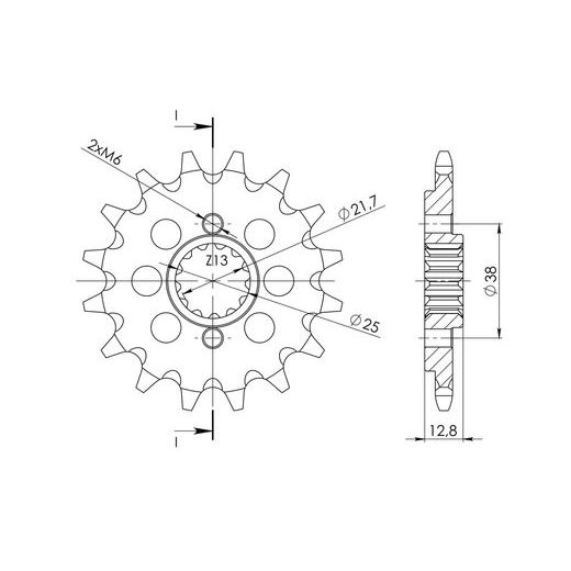 REŤAZOVÉ KOLIEČKO SUPERSPROX CST-511:14 14 ZUBOV,520