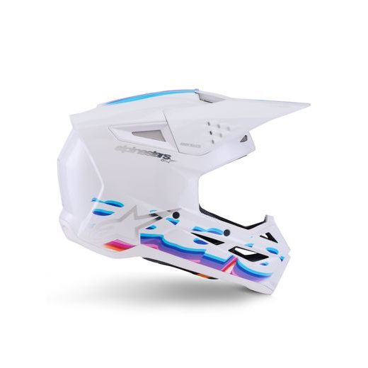 PRILBA S-M3 FORCE, ALPINESTARS (BÍLÁ/ŽLUTÁ/RŮŽOVÁ/FIALOVÁ) 2026