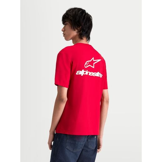 ALPINESTARS COMBO BACK CSF – VOĽNOČASOVÉ MOTO TRIČKO (ČERVENÁ/BIELA)