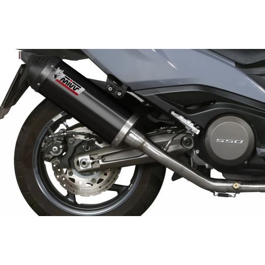 VÝFUK KOMPLETNÝ 2X1 MIVV OVAL O.009.LVC OCEĽOVÁ ČIERNA / KARBÓNOVÁ ČIAPKA