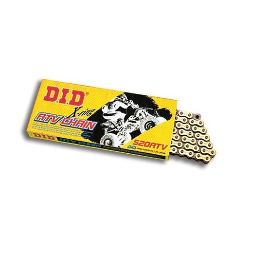 X-KRÚŽKOVÝ REŤAZ PRE ATV D.I.D CHAIN 520ATV 1920 ČLÁNKOV ZLATÁ/ČIERNA