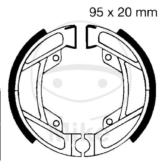 BRZDOVÉ ČEĽUSTE -SADA EBC H334 VRÁTANE PRUŽÍN