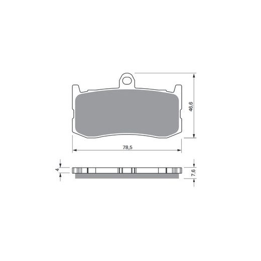 BRZDOVÉ OBLOŽENIE GOLDFREN 296 S3