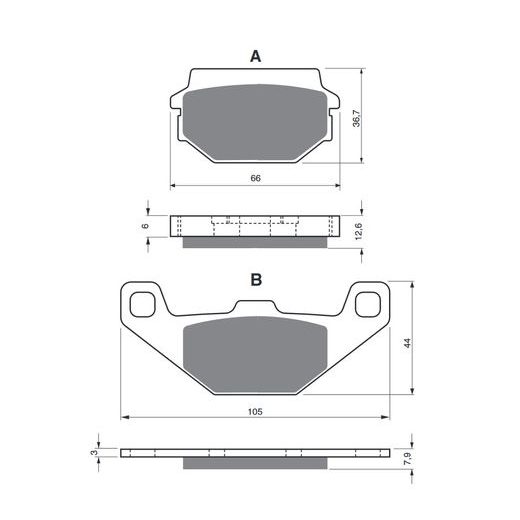 BRZDOVÉ OBLOŽENIE GOLDFREN 237 AD